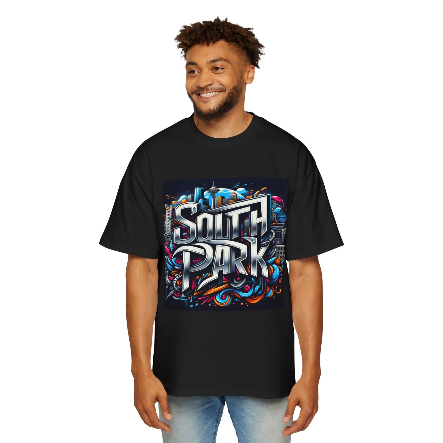 South Park 2 Men's Heavy Oversized Tee