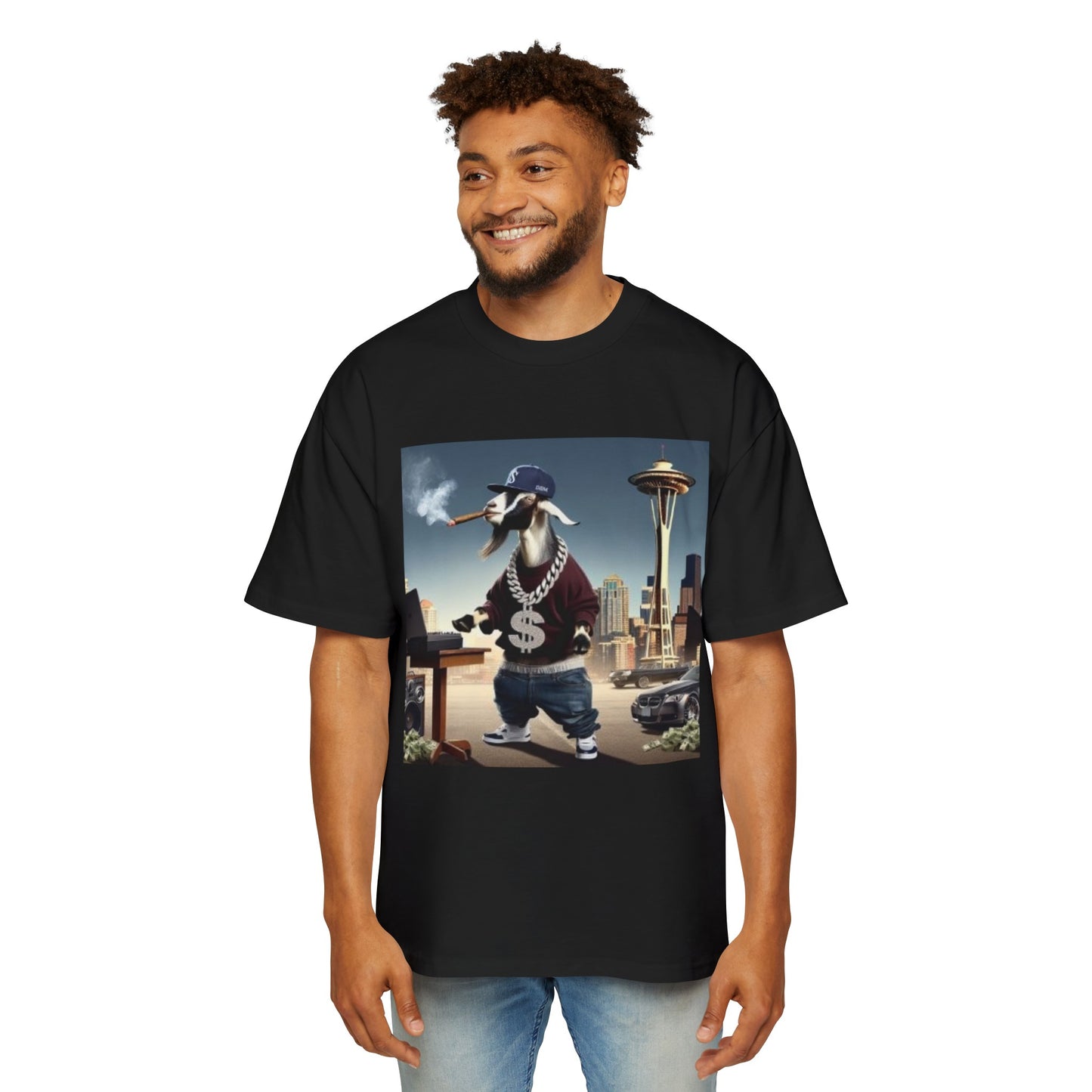 Seattle Goat DBM Men's Heavy Oversized Tee