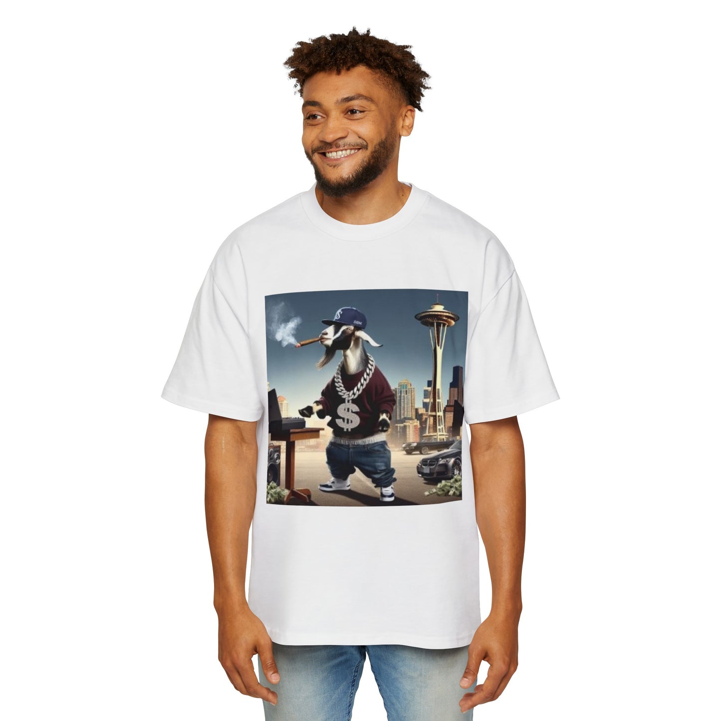 Seattle Goat DBM Men's Heavy Oversized Tee