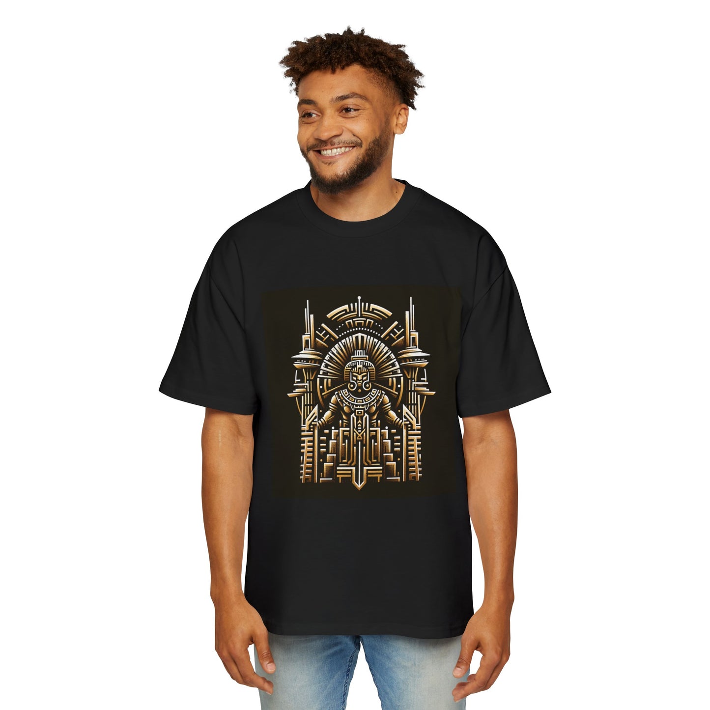 Men's Seattle Aztec 2 Heavy Oversized Tee