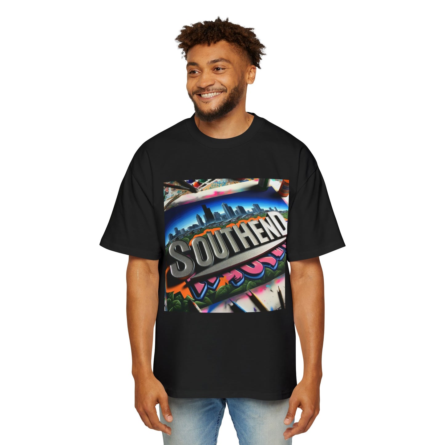 South End Men's Heavy Oversized Tee