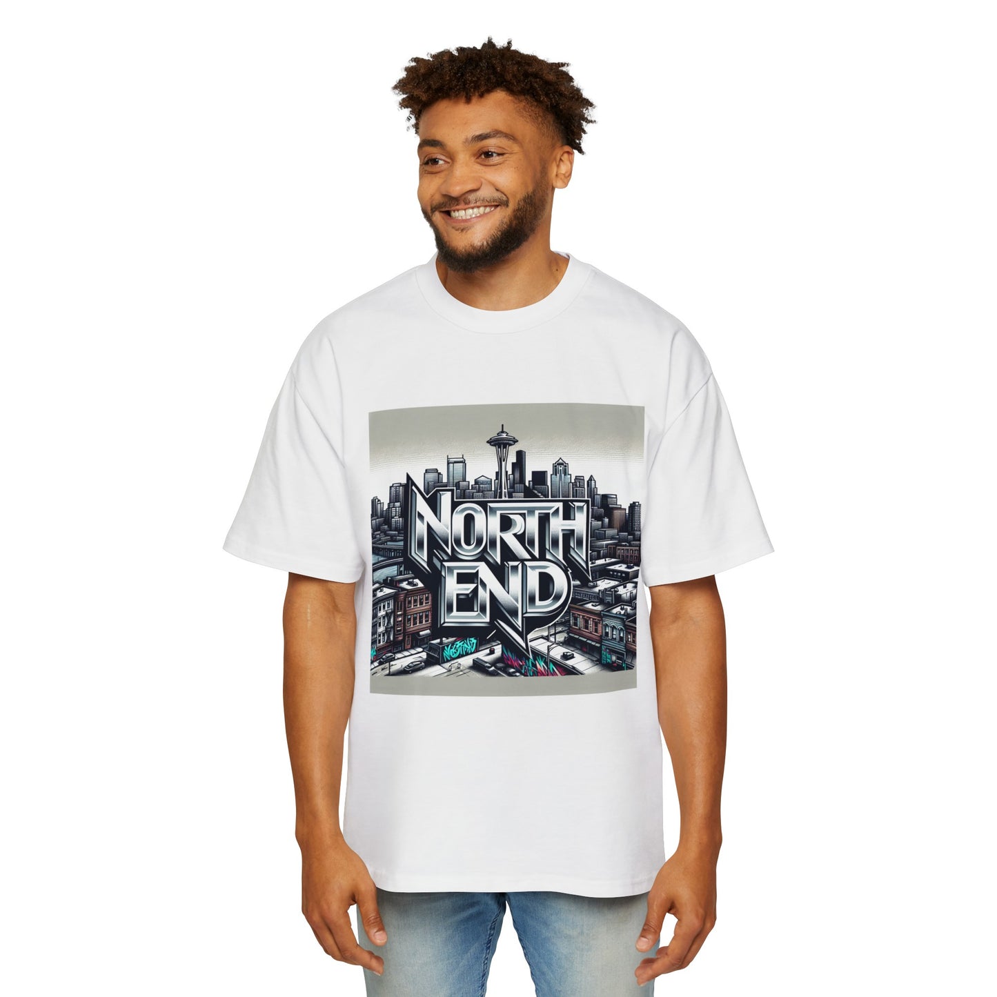 North End Men's Heavy Oversized Tee
