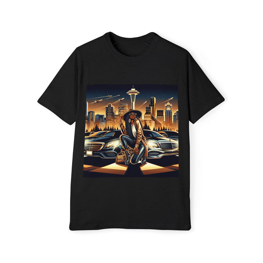Men's Raglan T-Shirt Seattle Prison Pose