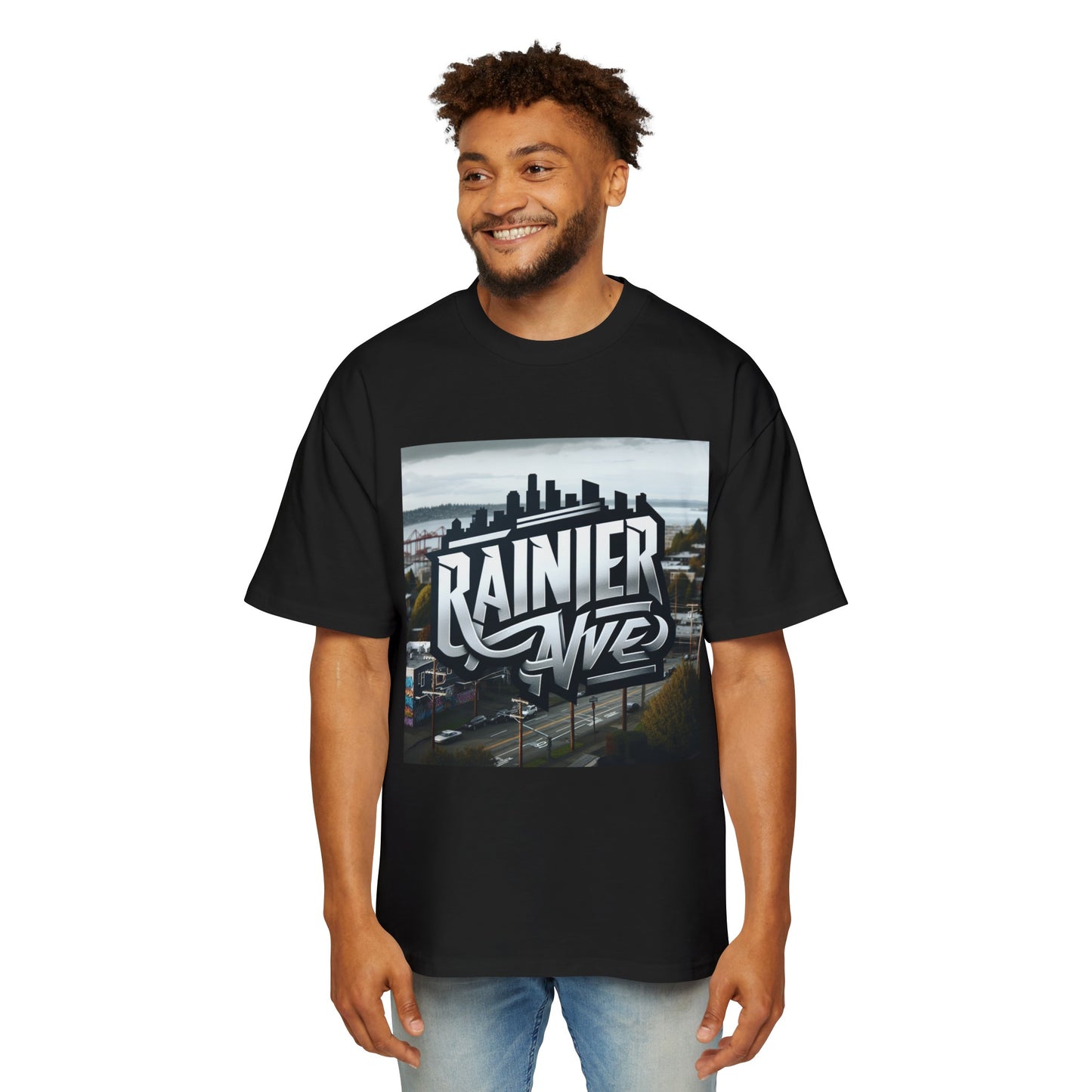 Rainier Ave Men's Heavy Oversized Tee