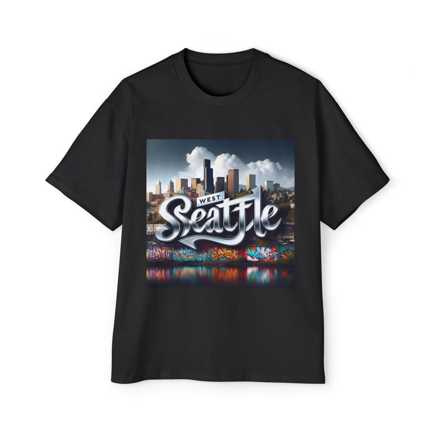 West Seattle 2 Men's Heavy Oversized Tee