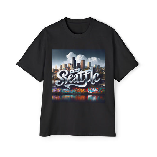 West Seattle 2 Men's Heavy Oversized Tee