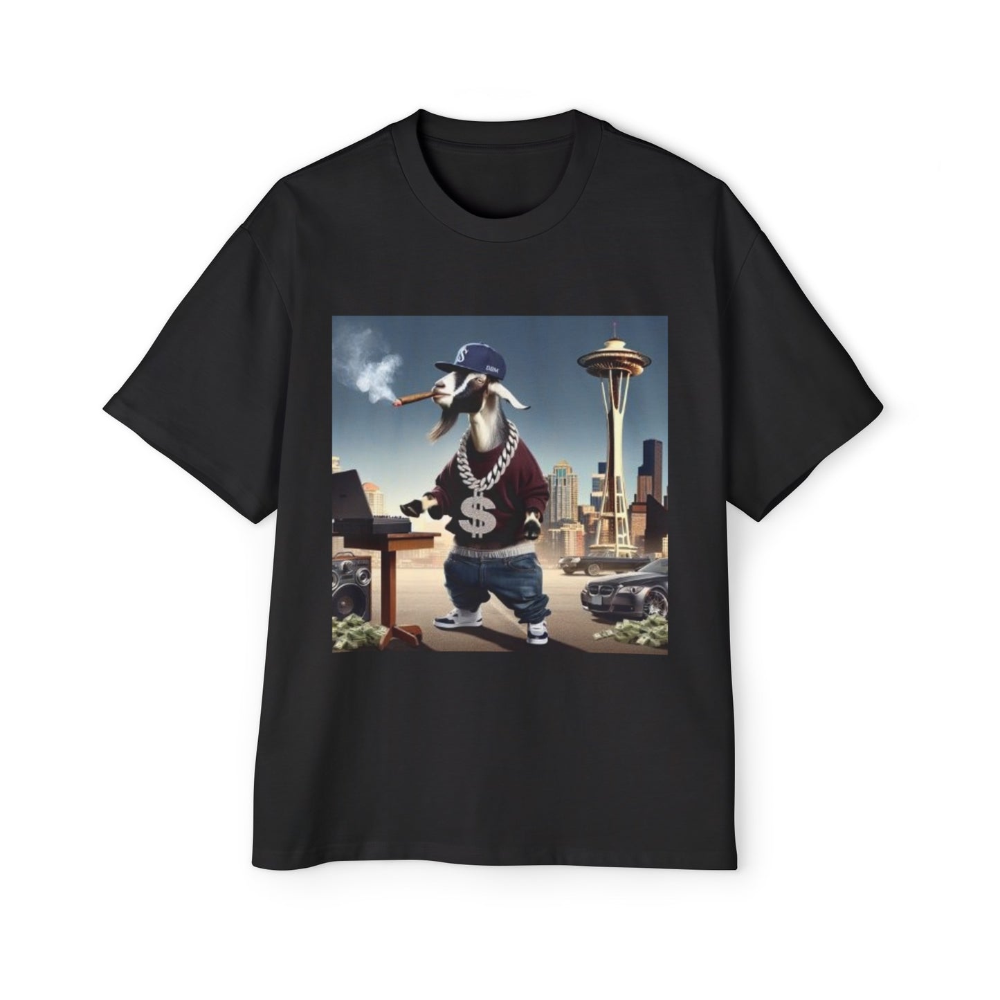 Seattle Goat DBM Men's Heavy Oversized Tee