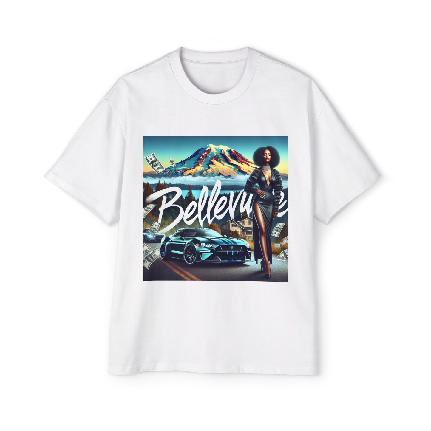 Bellevue 2 Men's Heavy Oversized Tee