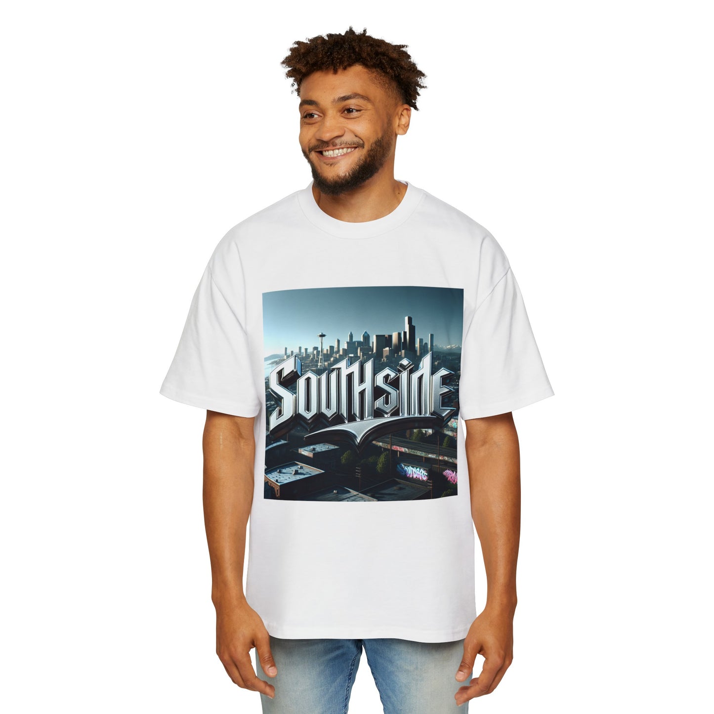 Southside Seattle Men's Heavy Oversized Tee