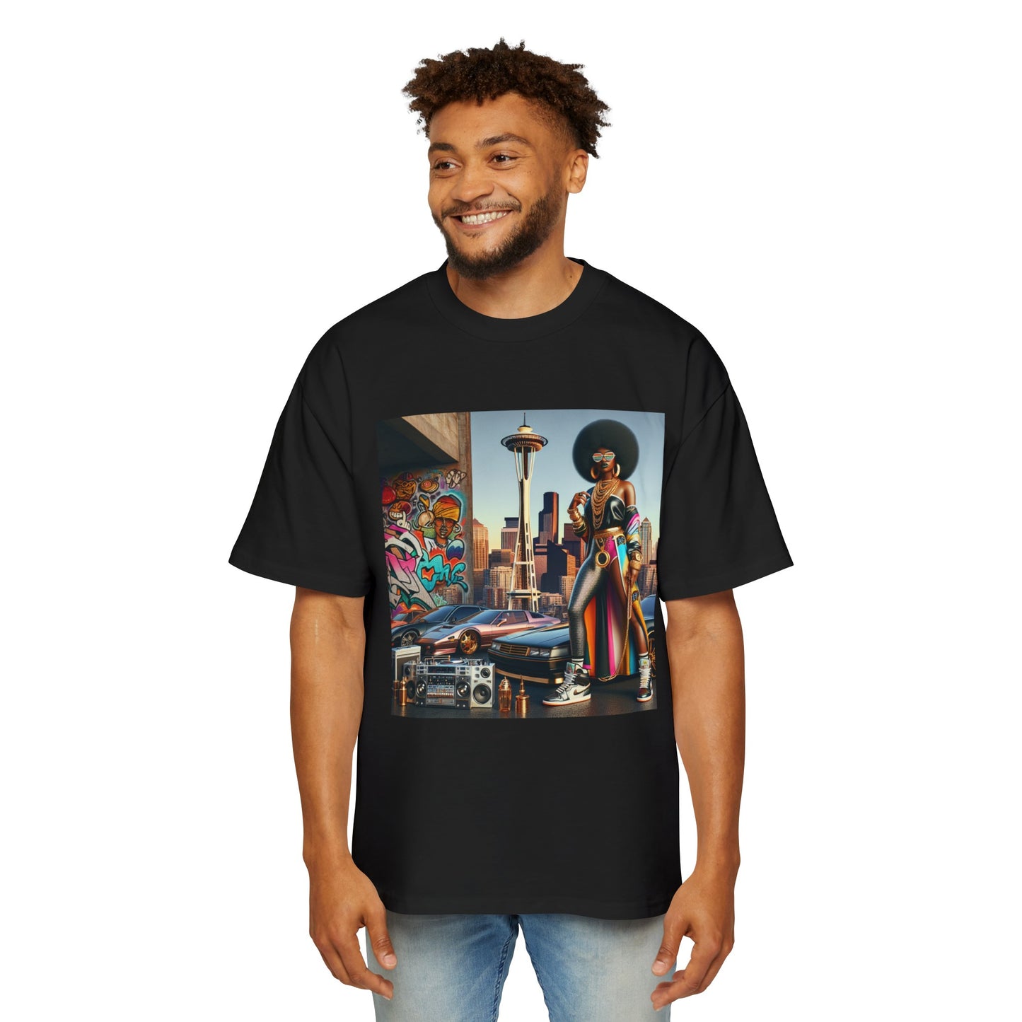 Men's Seattle Girl Power Heavy Oversized Tee