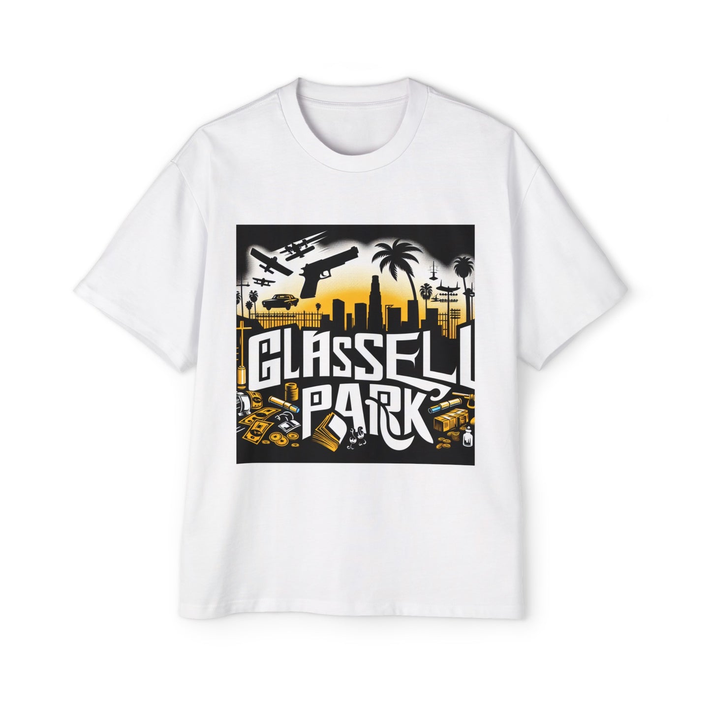 LA Glassell Park Men's Heavy Oversized Tee