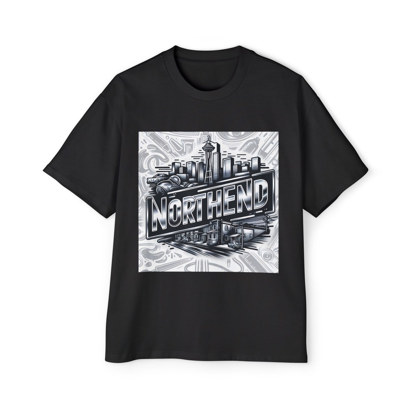 Northend Seattle Men's Heavy Oversized Tee