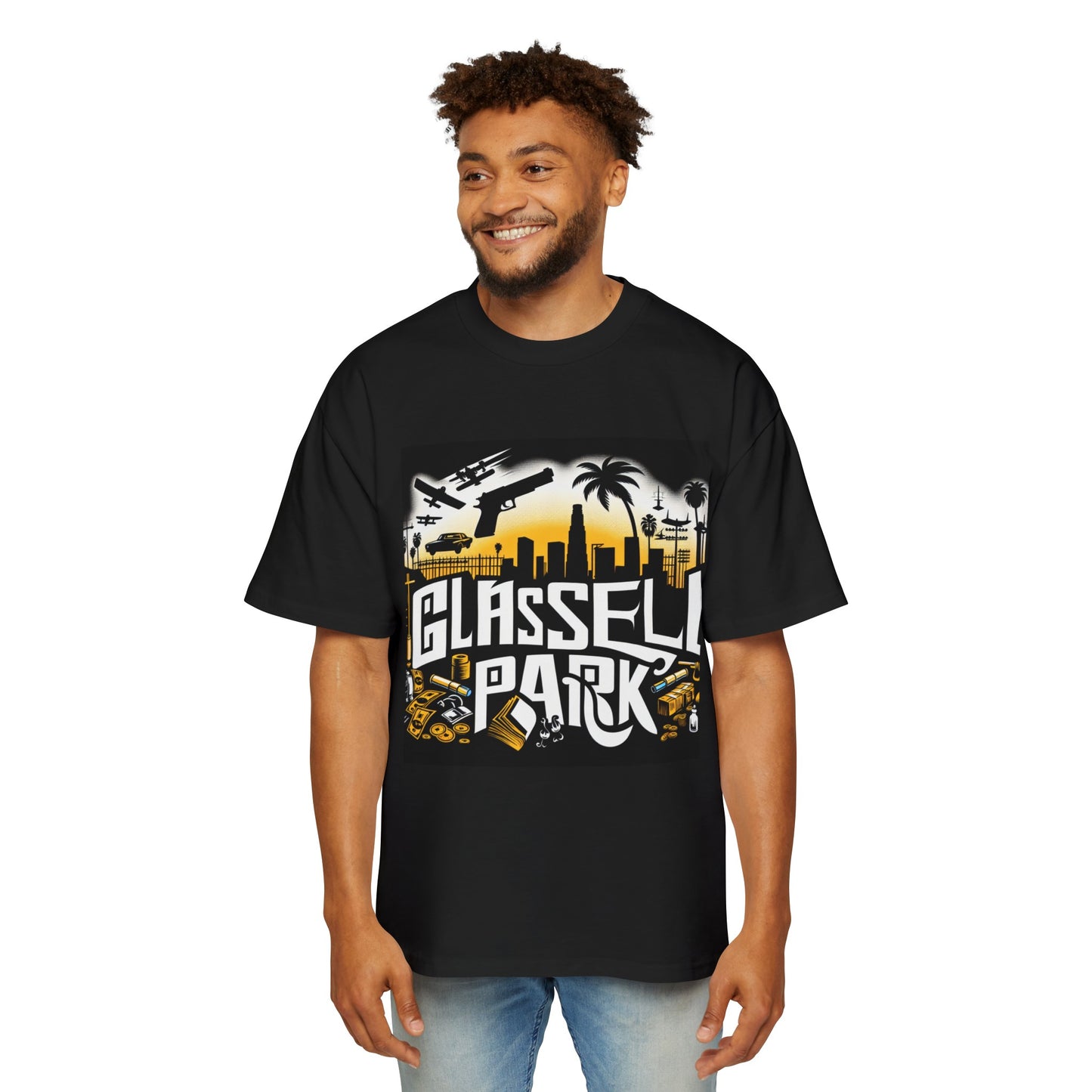 LA Glassell Park Men's Heavy Oversized Tee