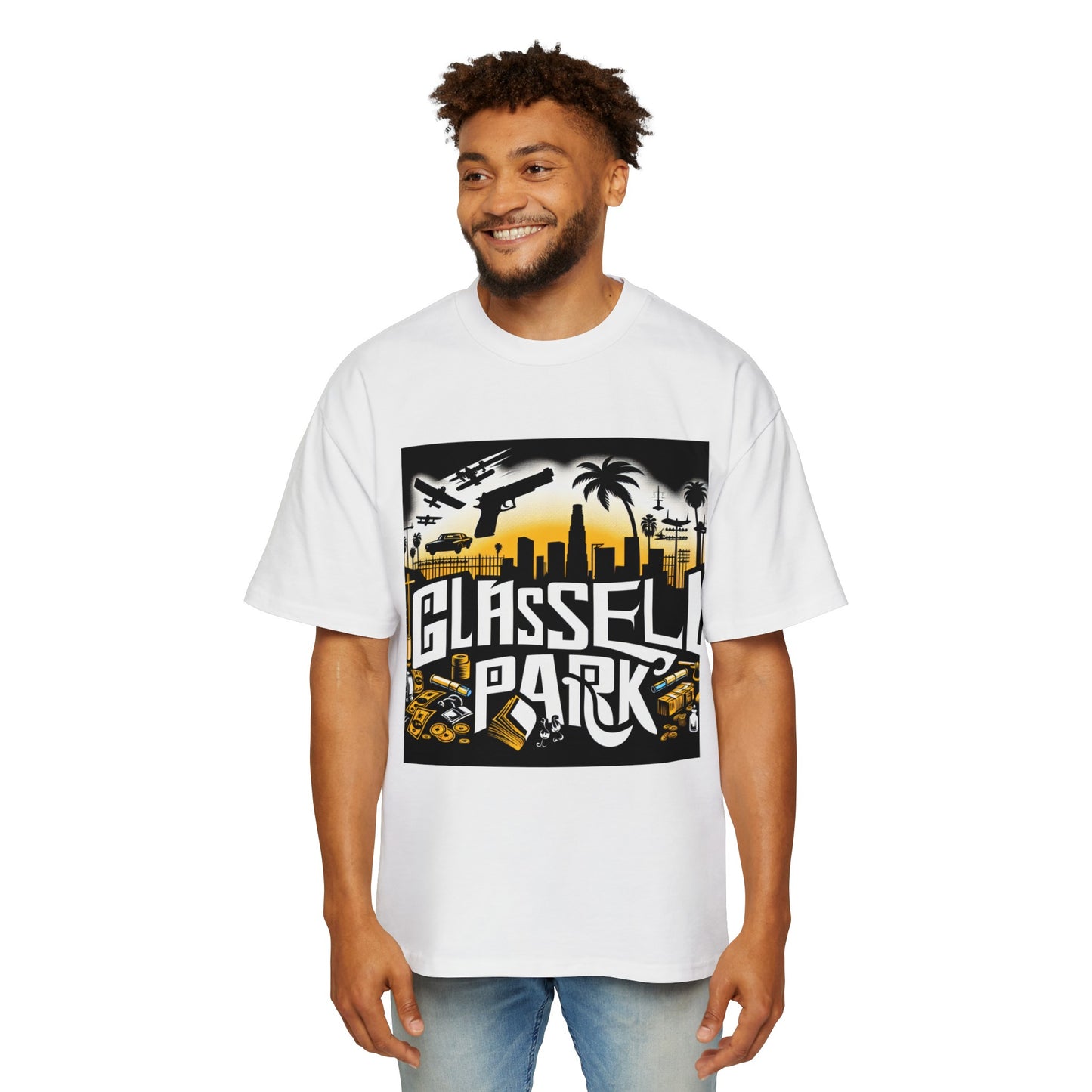 LA Glassell Park Men's Heavy Oversized Tee