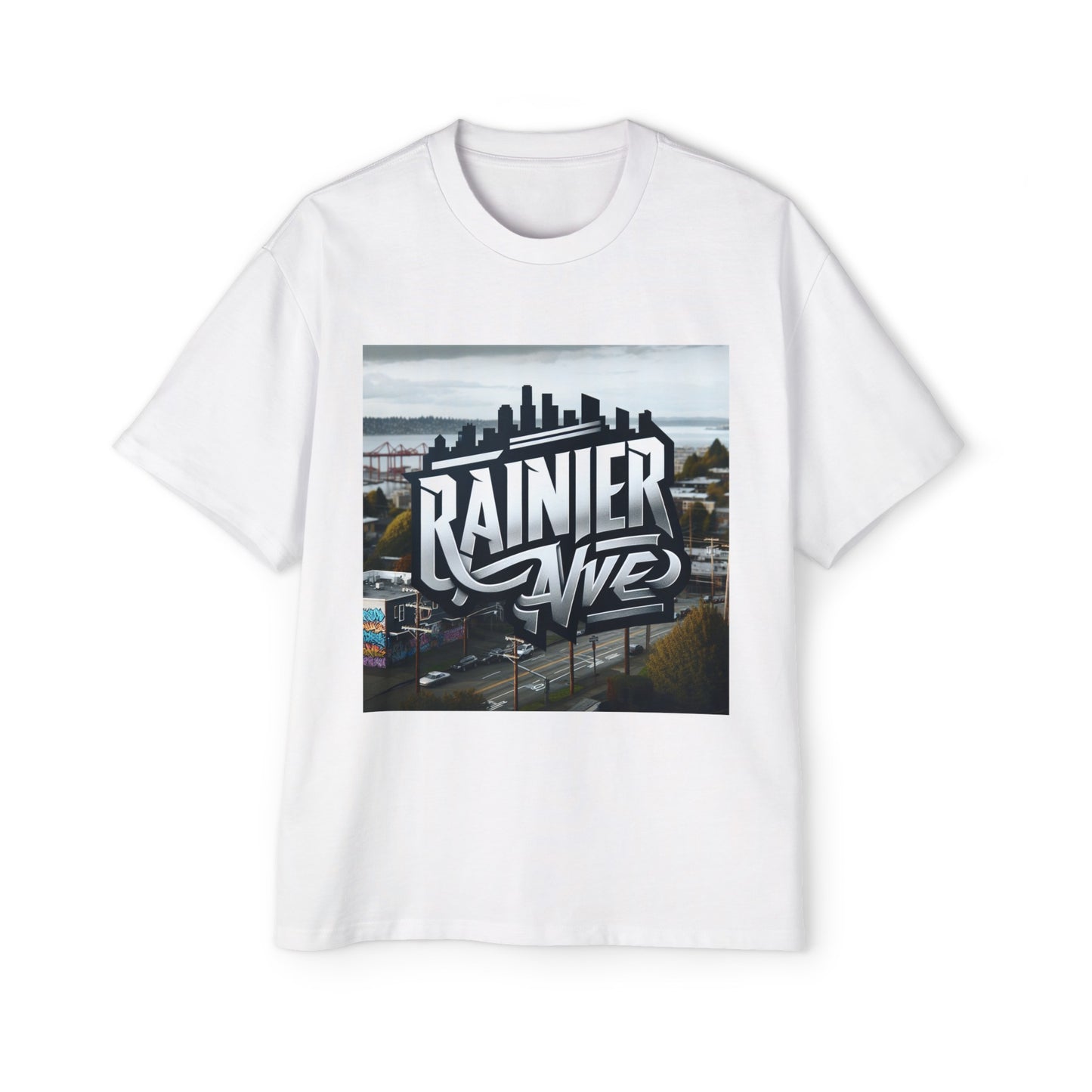 Rainier Ave Men's Heavy Oversized Tee