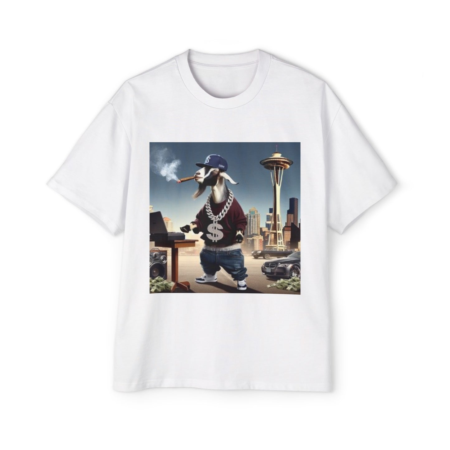 Seattle Goat DBM Men's Heavy Oversized Tee