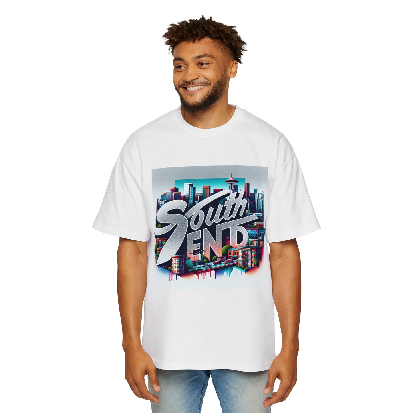 South End 2 Men's Heavy Oversized Tee