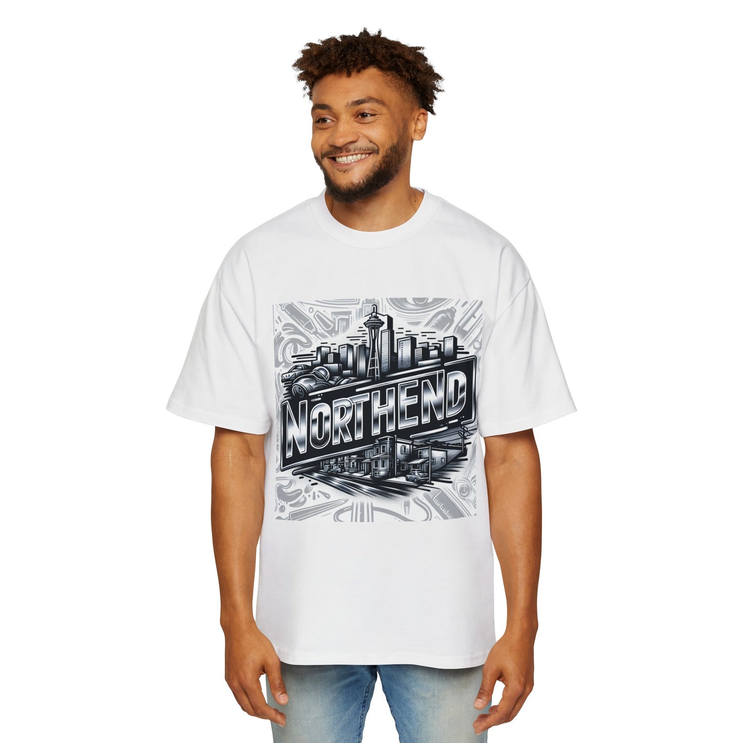 Northend Seattle Men's Heavy Oversized Tee