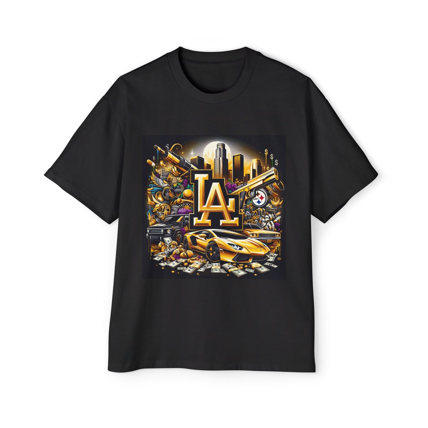 LA Steeler's Men's Heavy Oversized Tee