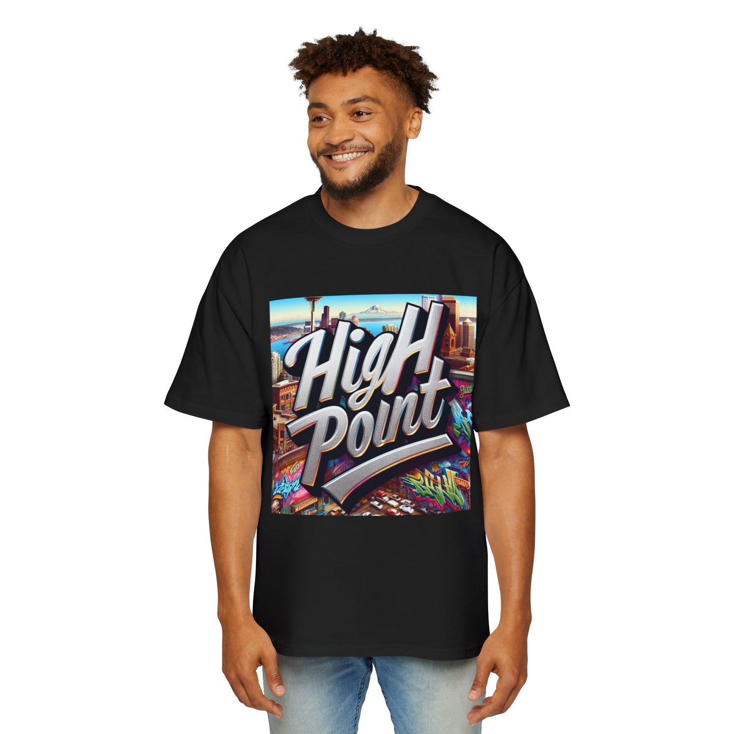 High Point Men's Heavy Oversized Tee