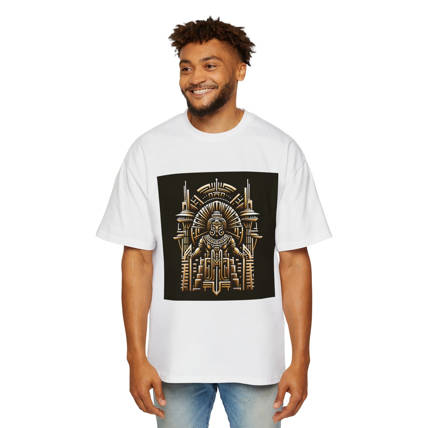 Men's Seattle Aztec 2 Heavy Oversized Tee