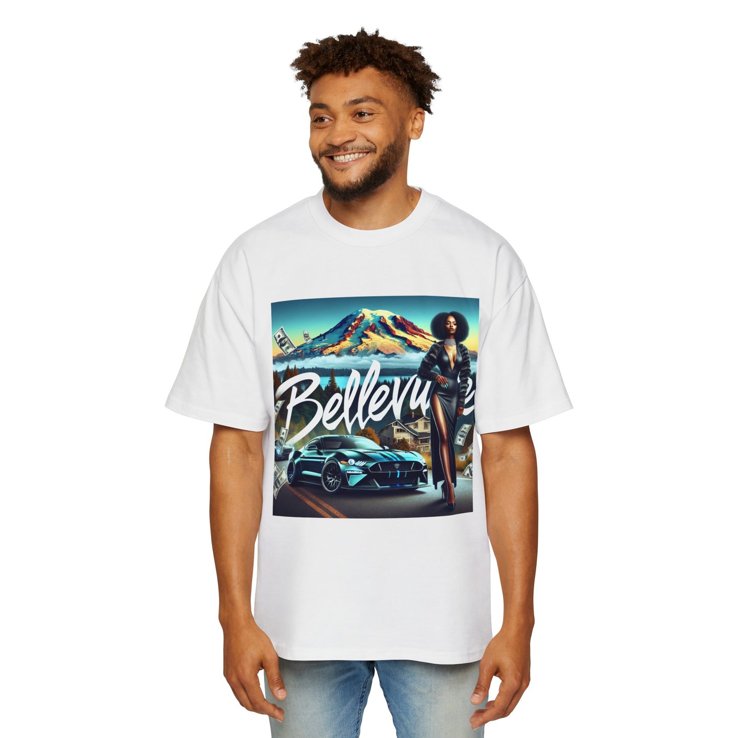 Bellevue 2 Men's Heavy Oversized Tee