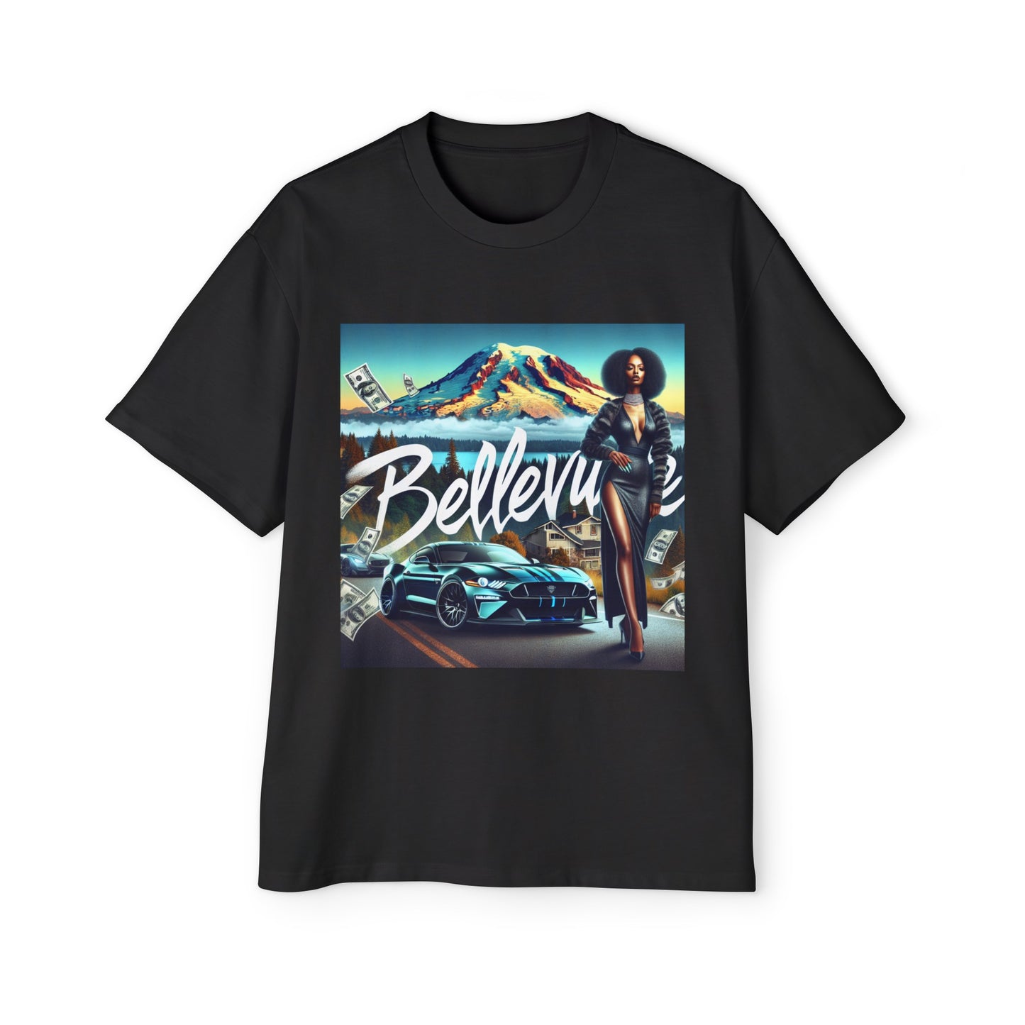 Bellevue 2 Men's Heavy Oversized Tee