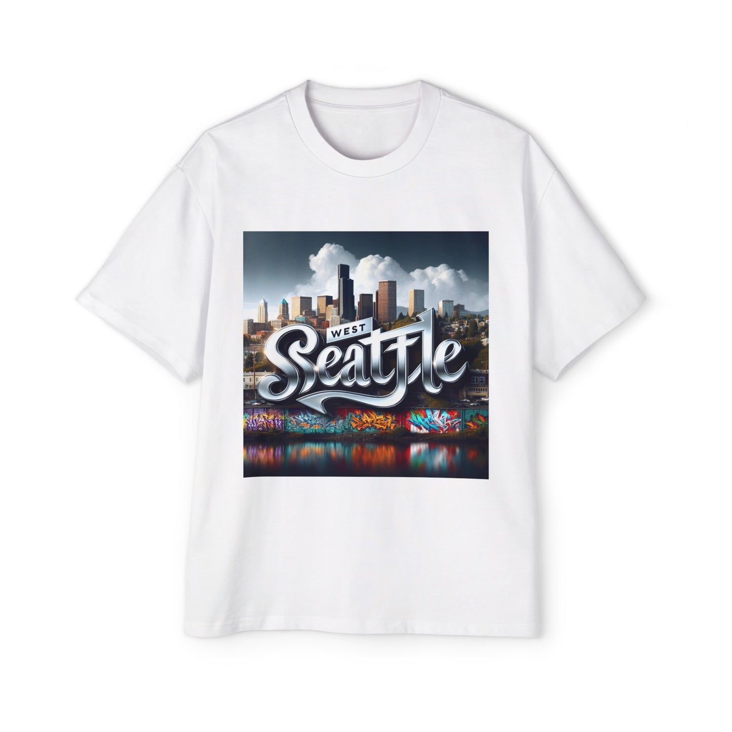West Seattle 2 Men's Heavy Oversized Tee