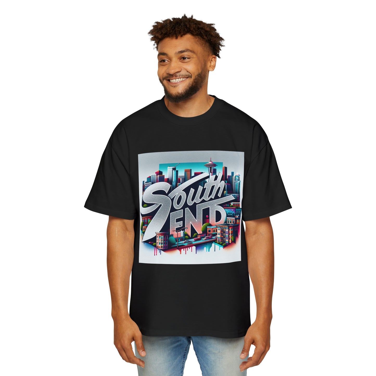 South End 2 Men's Heavy Oversized Tee
