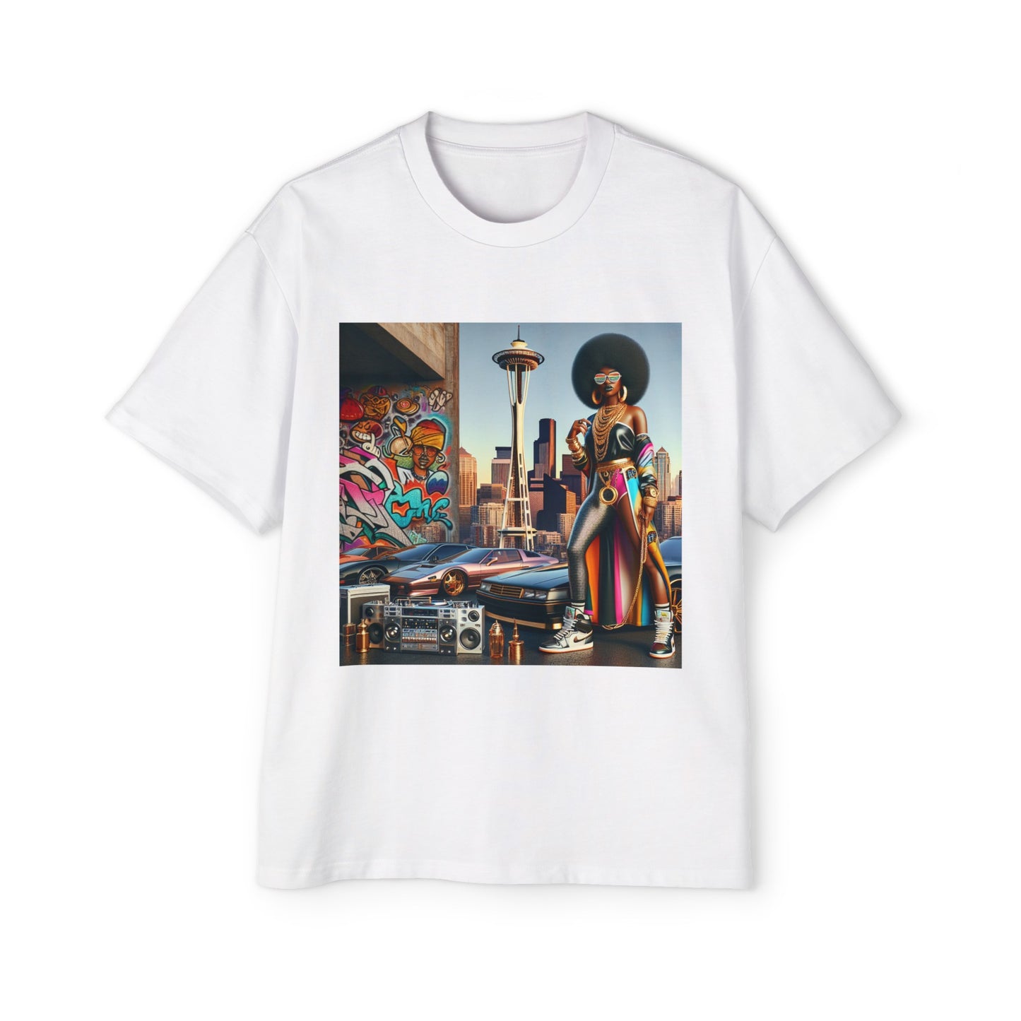Men's Seattle Girl Power Heavy Oversized Tee
