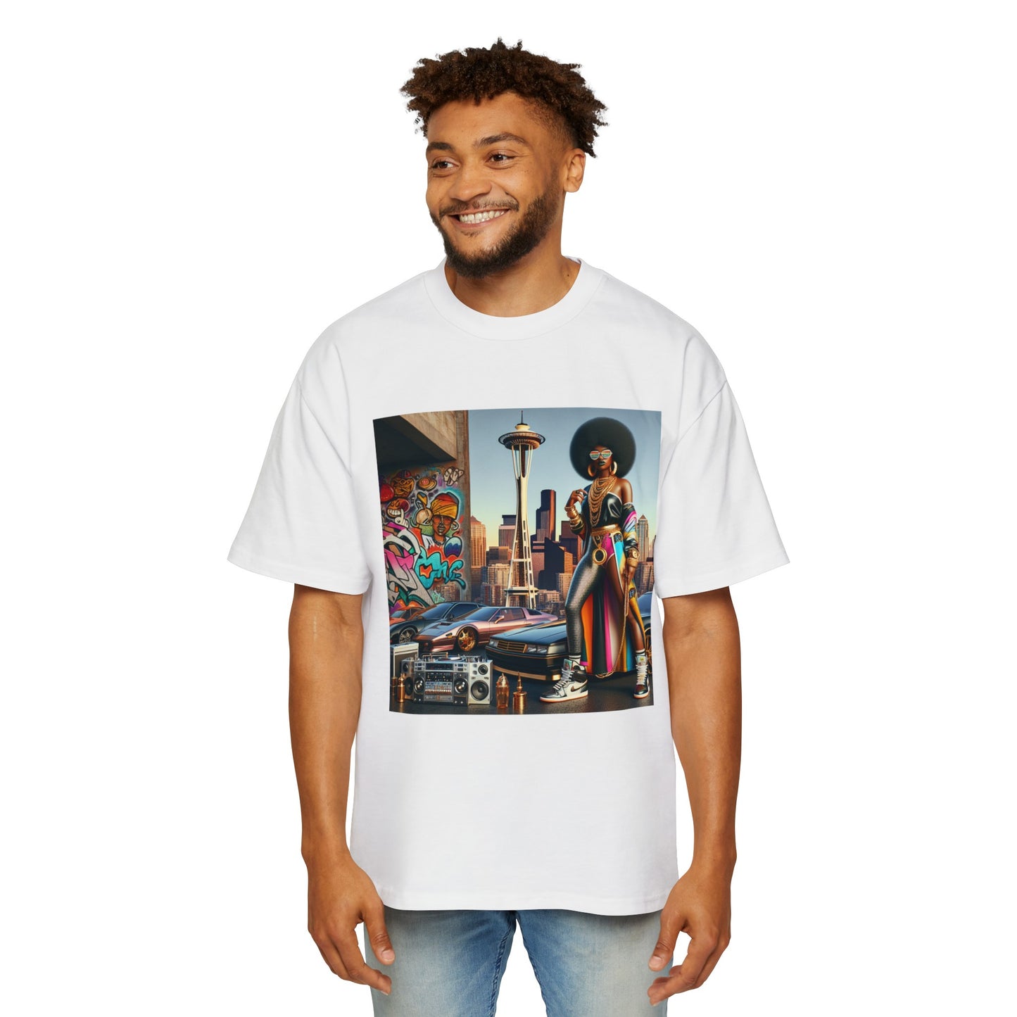 Men's Seattle Girl Power Heavy Oversized Tee