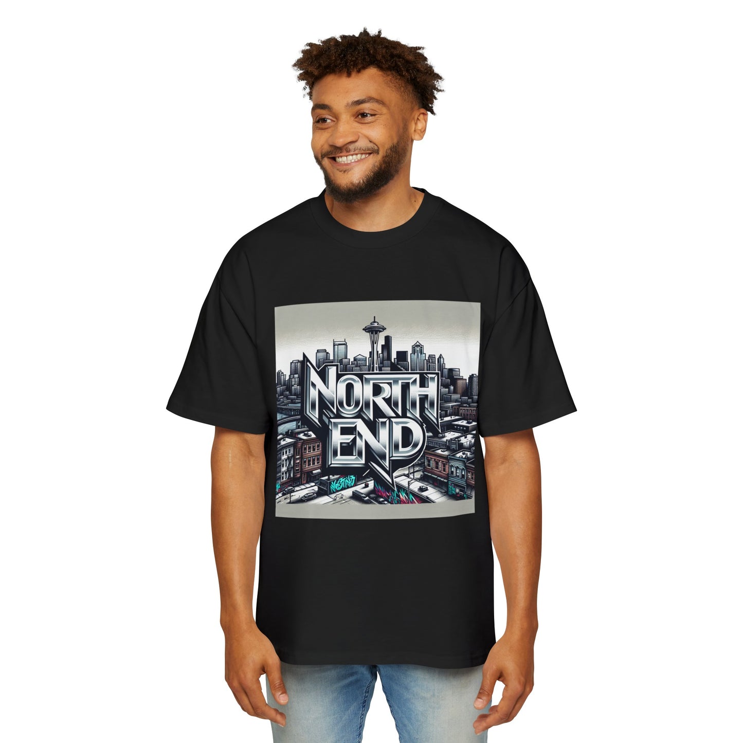 North End Men's Heavy Oversized Tee