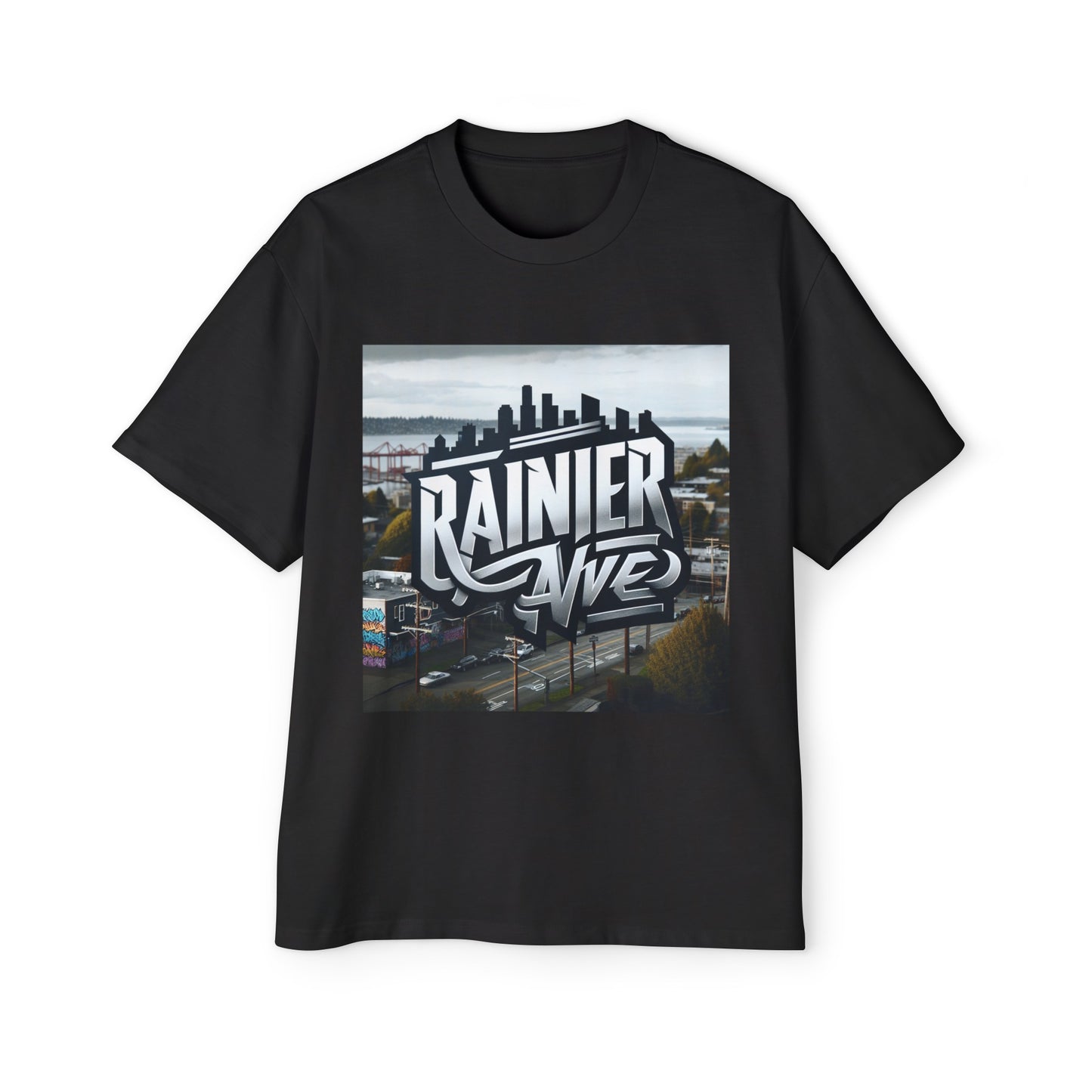 Rainier Ave Men's Heavy Oversized Tee