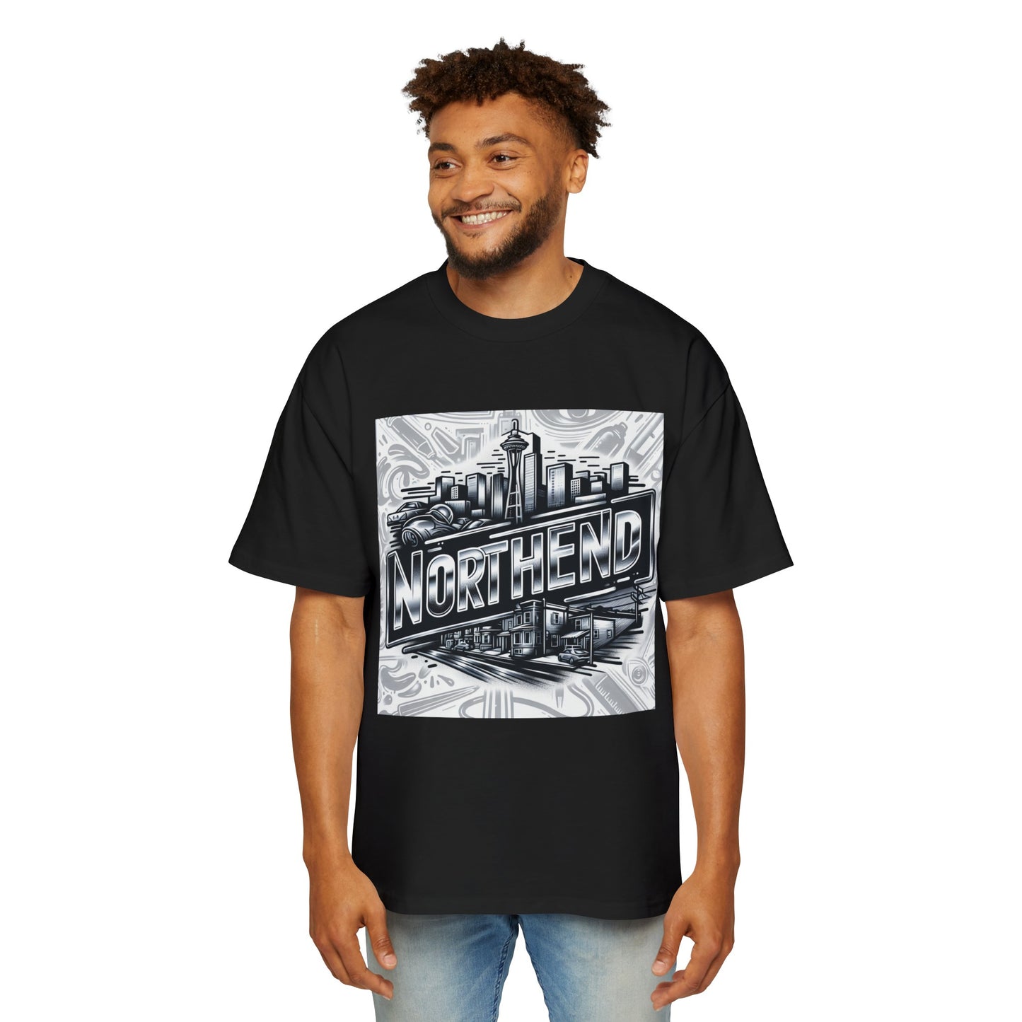 Northend Seattle Men's Heavy Oversized Tee