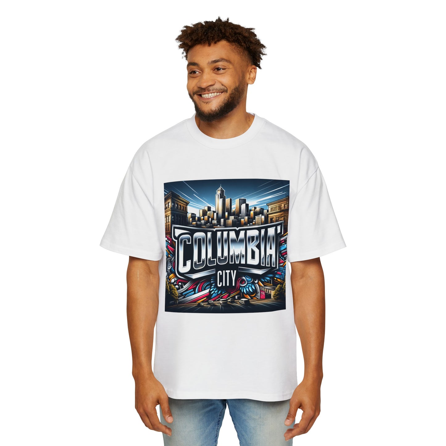 Columbia City Men's Heavy Oversized Tee