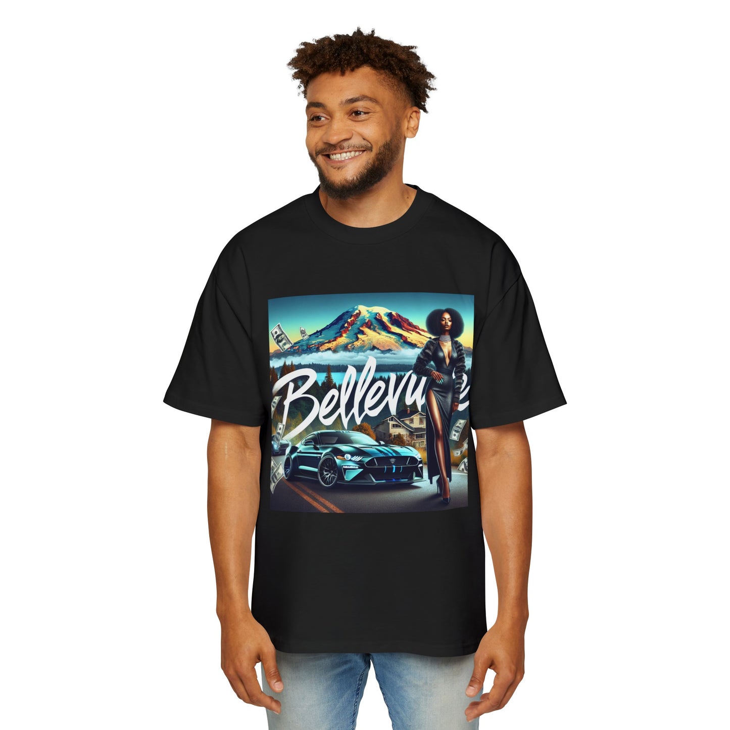 Bellevue 2 Men's Heavy Oversized Tee