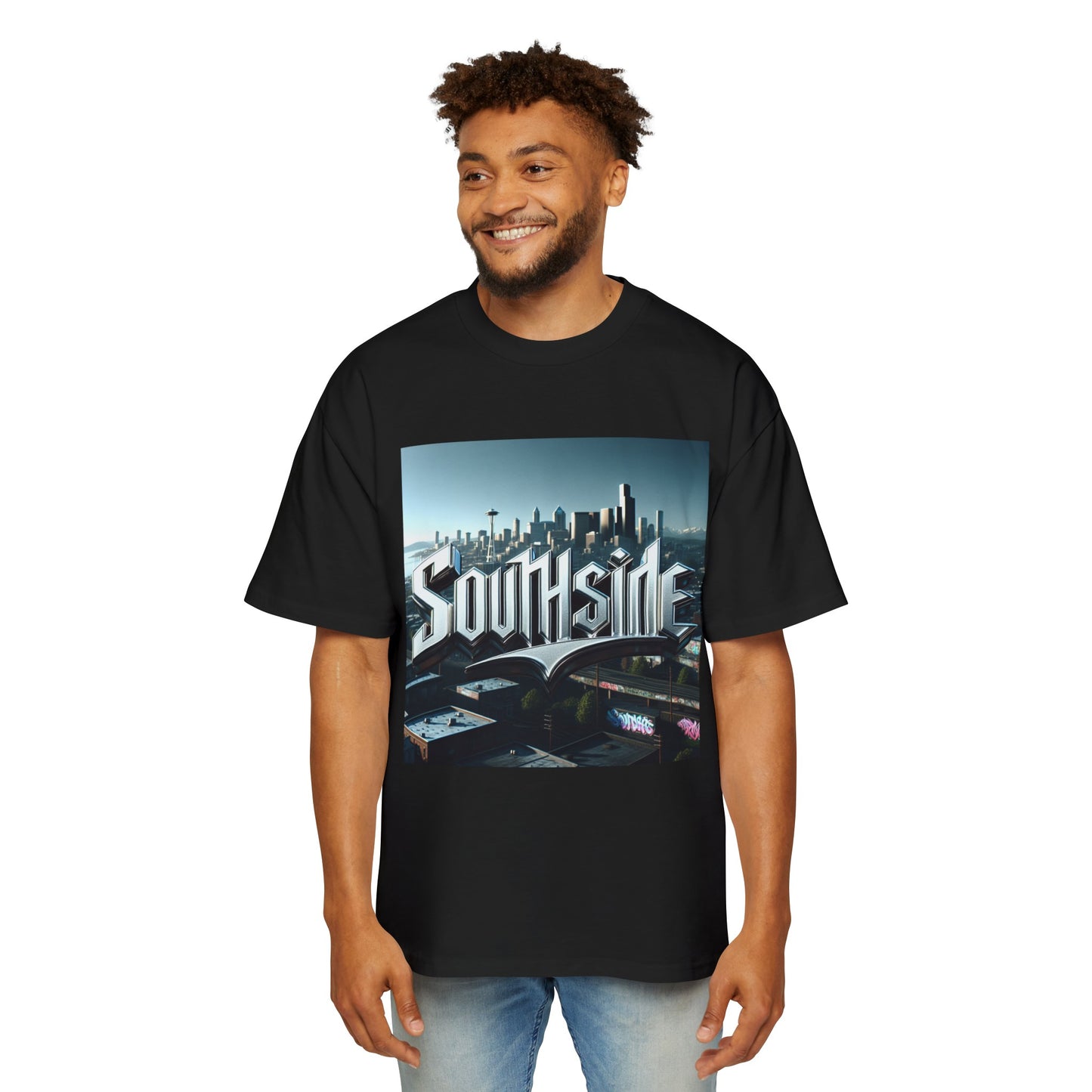 Southside Seattle Men's Heavy Oversized Tee