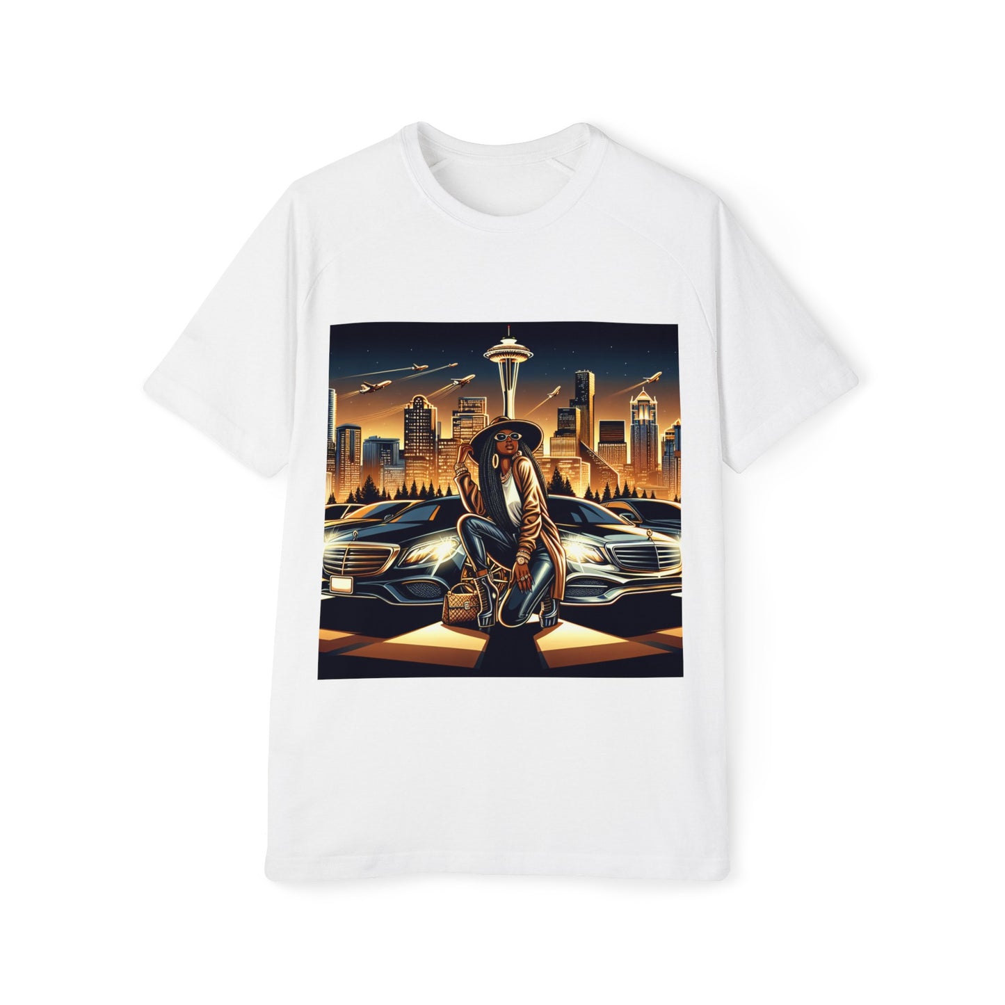 Men's Raglan T-Shirt Seattle Prison Pose