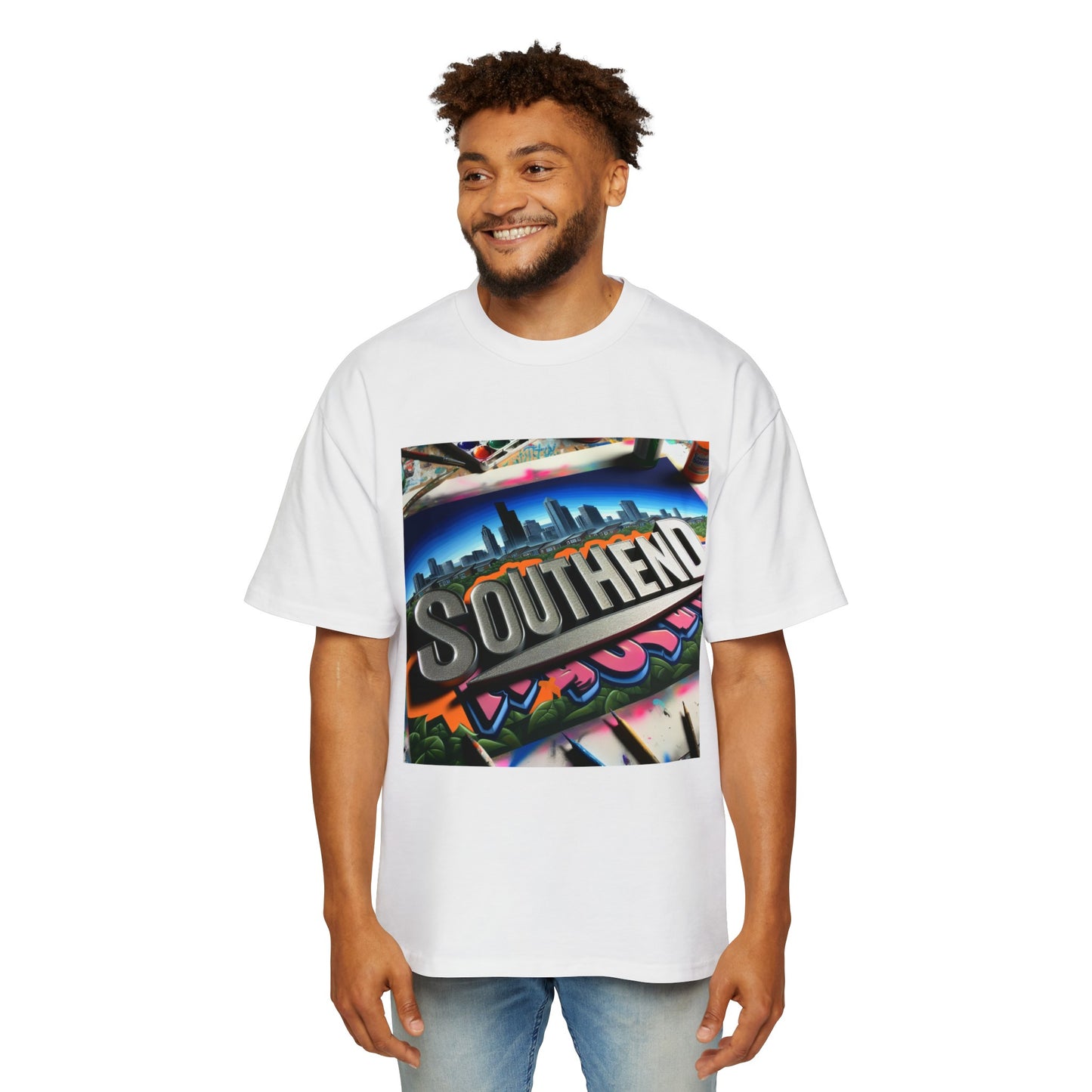South End Men's Heavy Oversized Tee