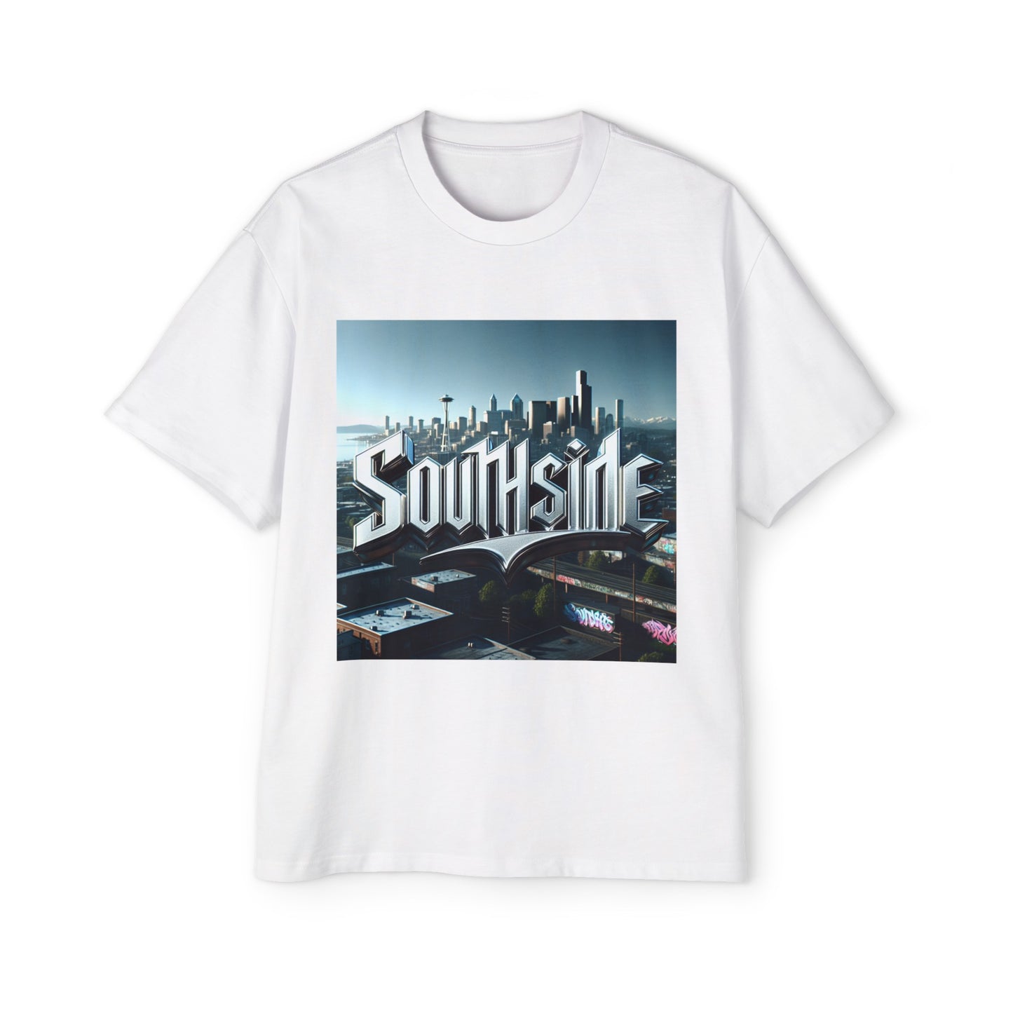 Southside Seattle Men's Heavy Oversized Tee